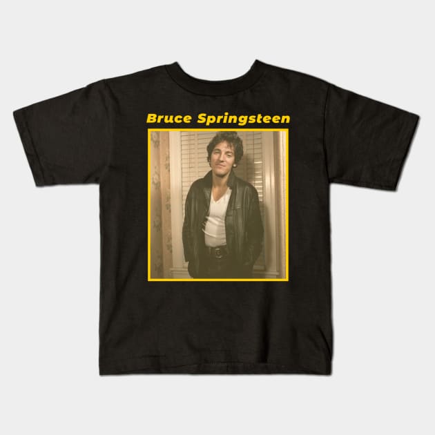 Bruce Springsteen / 1949 Kids T-Shirt by DirtyChais